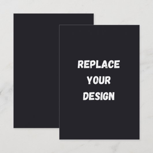 Custom black simple Design Add Photo or Text (正面/裏面)