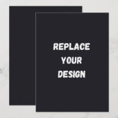 Custom black simple Design Add Photo or Text (正面/裏面)