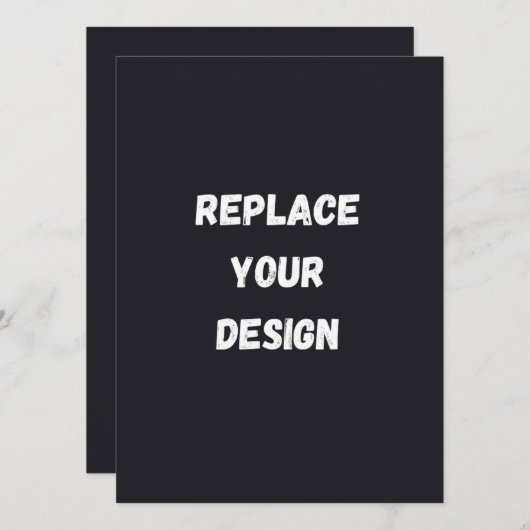 Custom black simple Design Add Photo or Text (正面/裏面)
