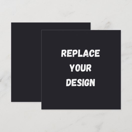 Custom black simple Design Add Photo or Text (正面/裏面)