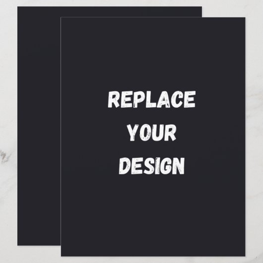 Custom black simple Design Add Photo or Text (正面/裏面)