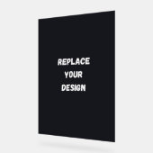 Custom black simple Design Add Photo or Text アクリルサイン (傾斜)