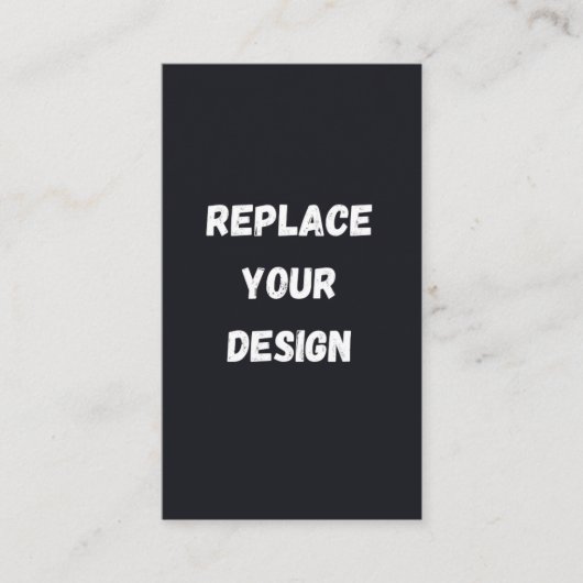 Custom black simple Design Add Photo or Text エンクロージャーカード (正面)