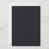 Custom black simple Design Add Photo or Text サンキューカード (裏面)