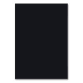 Custom black simple Design Add Photo or Text テーブルナンバー (裏面)