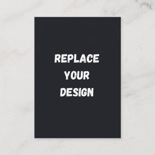 Custom black simple Design Add Photo or Text プレイスカード (正面)