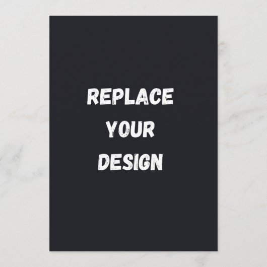 Custom black simple Design Add Photo or Text メニュー (裏面)