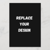 Custom black simple Design Add Photo or Text メニュー (正面)