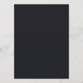 Custom black simple Design Add Photo or Text メニュー (裏面)