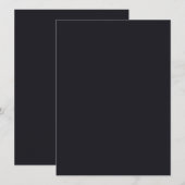 Custom black simple Design Add Photo or Text メニュー (正面/裏面)