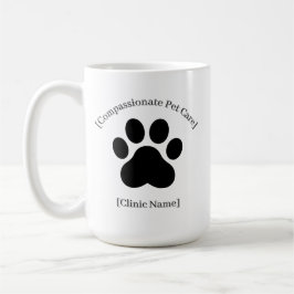 Custom Black Vet Staff Mug | Clinic Logo Ready コーヒーマグカップ
