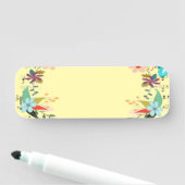 Custom Blank Floral Design Name Badge 名札 (インサイチュ)