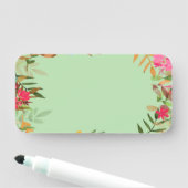 Custom Blank Floral Design Name Tag 名札 (インサイチュ)