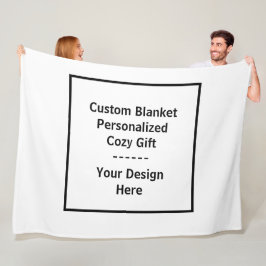 Custom Blanket – Personalized Cozy Gift フリースブランケット