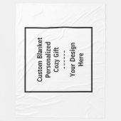 Custom Blanket – Personalized Cozy Gift フリースブランケット (正面)