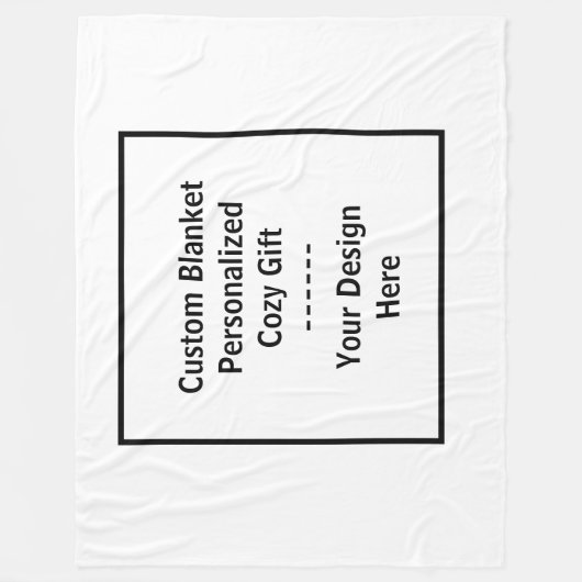 Custom Blanket – Personalized Cozy Gift フリースブランケット (正面)