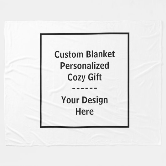Custom Blanket – Personalized Cozy Gift フリースブランケット (正面(横))