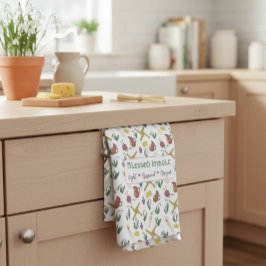 Custom Blessed Imbolc Light Renewal Brigid  キッチンタオル