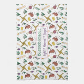 Custom Blessed Imbolc Light Renewal Brigid  キッチンタオル (縦)