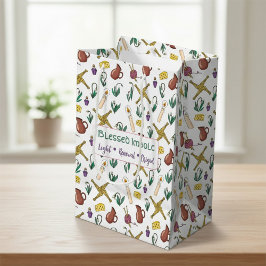 Custom Blessed Imbolc Light Renewal Brigid  ミディアムペーパーバッグ