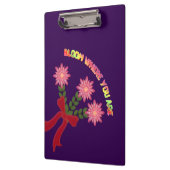 Custom Bloom Where You Are Spring Floral Gift クリップボード (左)