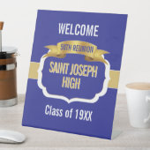 Custom Blue 50th Class Reunion  台座サイン (インサイチュ)