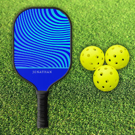Custom Blue Abstract Pickleball  ピックルボールラケット