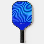 Custom Blue Abstract Pickleball  ピックルボールラケット (正面)