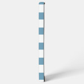 Custom Blue and White Bold Striped Pink Heart  Samsung Galaxyケース (左側面)