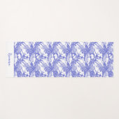 Custom Blue And White Humpback Whale ヨガマット (正面(横))