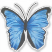 Custom Blue Butterfly シール (正面)
