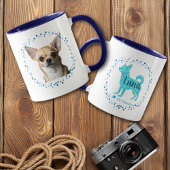 Custom Blue Chihuahua Mug Photo Personalized マグカップ