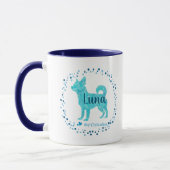 Custom Blue Chihuahua Mug Photo Personalized マグカップ (左)