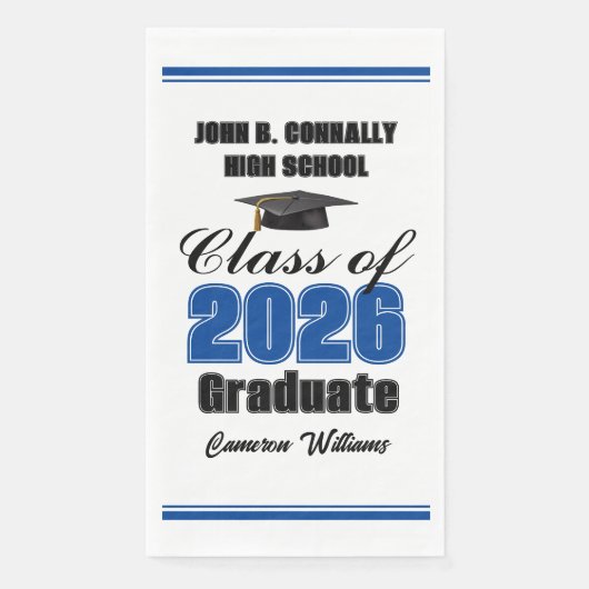Custom Blue Class of 2026 Graduation Party (正面)