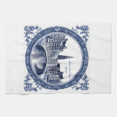 Custom Blue Delft Amsterdam Souvenir キッチンタオル (横)