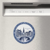 Custom Blue Delft Amsterdam Souvenir マグネット (インサイチュ (食洗機))