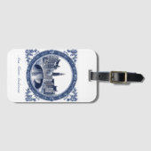 Custom Blue Delft Amsterdam Souvenir ラゲッジタグ (正面横)