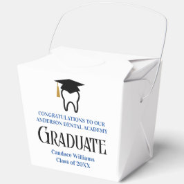 Custom Blue Dental School Graduation Party フェイバーボックス