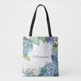 Custom Blue Hydrangeas  トートバッグ