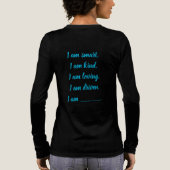 Custom BLUE I Am Tri-Blend Shirt トライブレンドＴシャツ (背面)