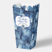 Custom Blue Jean Baby Denim Themed Popcorn フェイバーボックス (裏面)