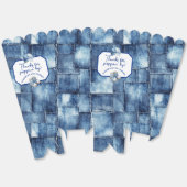 Custom Blue Jean Baby Denim Themed Popcorn フェイバーボックス (見開き)