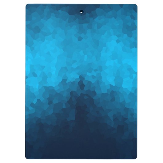 Custom Blue Mosaic Geometric Pattern クリップボード (裏面)