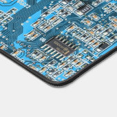 Custom Blue PCB Circuit Board for IT Pros 2 デスクマット (コーナー)