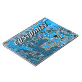 Custom Blue PCB Circuit Board for IT Pros 2 ノートブック (左側)