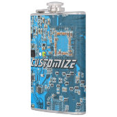 Custom Blue PCB Circuit Board for IT Pros 2 フラスク (左)