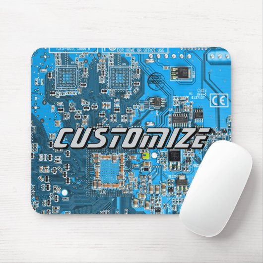 Custom Blue PCB Circuit Board for IT Pros 2 マウスパッド (マウス)