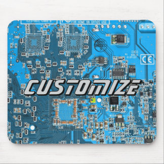 Custom Blue PCB Circuit Board for IT Pros 2 マウスパッド