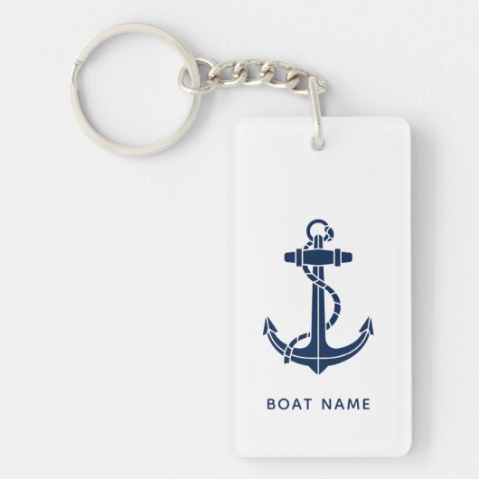 Custom Boat Anchor Cruise Trip キーホルダー (正面)