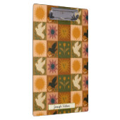 Custom Bohemian Celestial Patchwork Mystical クリップボード (右)